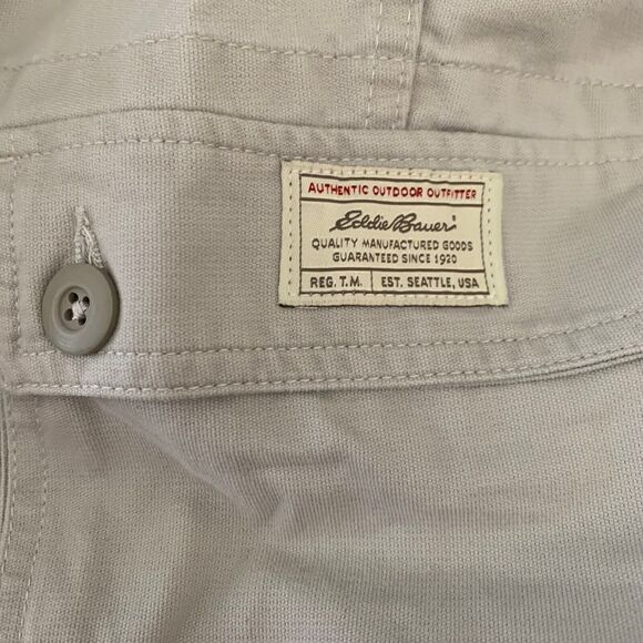 Eddie Bauer Pants Mens Cargo Straight Hiking Active Pants Size 36X30 Stone Beige - Picture 7 of 7